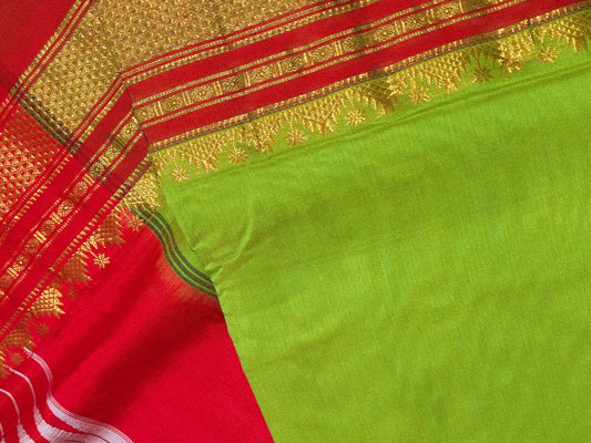 Emerald Glow Ilkal Saree