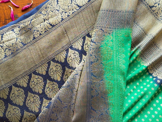 Green Semi-Georgette Saree