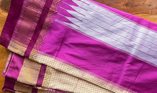 Royal Checkered Ilkal Saree