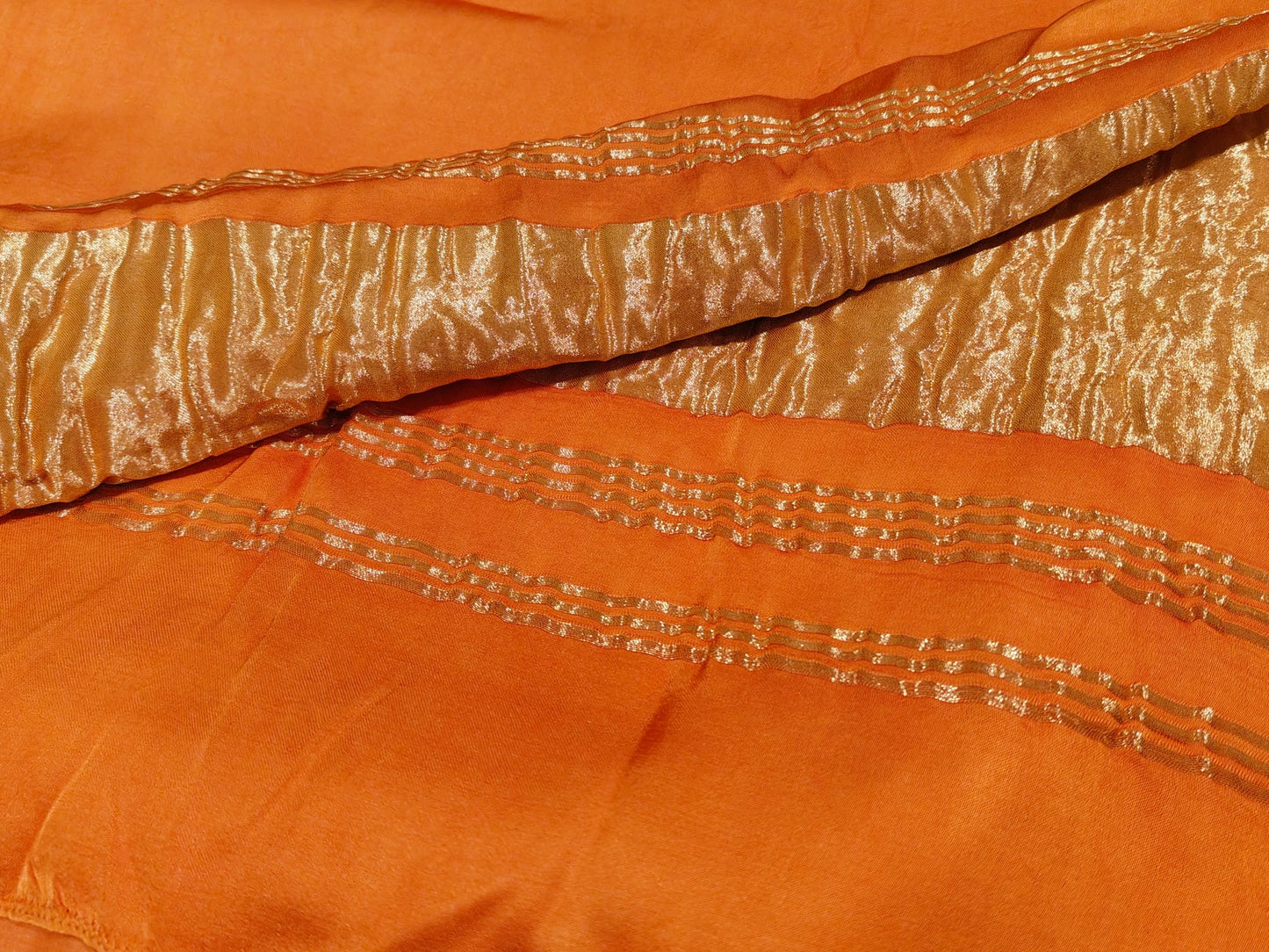 Amber Glow – Handloom Modal Silk Saree