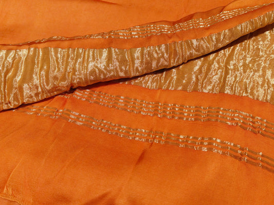 Amber Glow – Handloom Modal Silk Saree