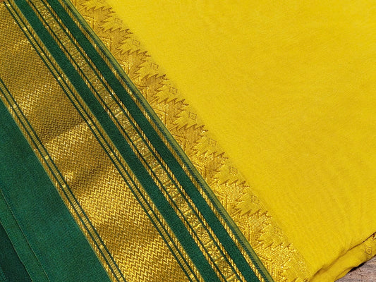 Golden Meadow Ilkal Saree