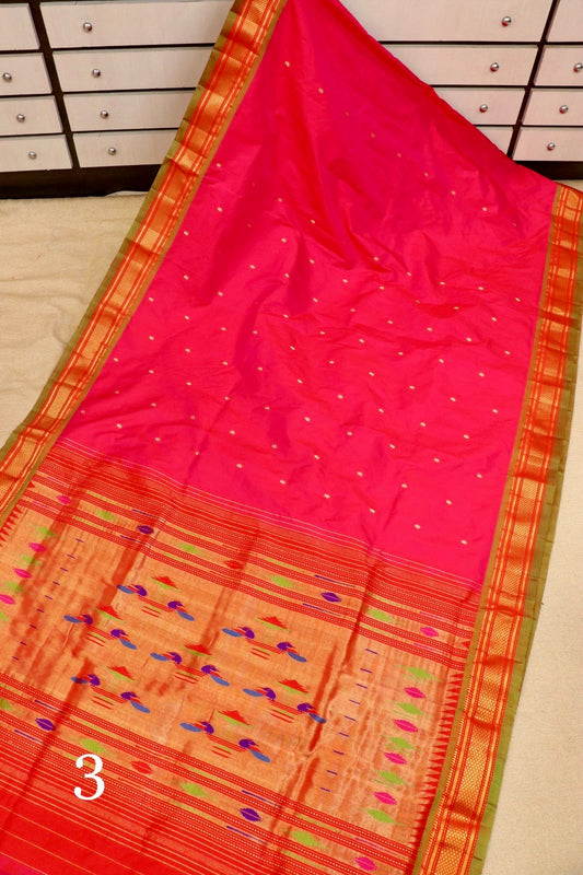 Kesar Glow Paithani Saree