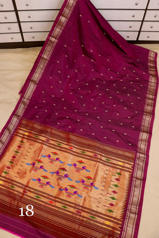Ravya Narali Paithani Saree