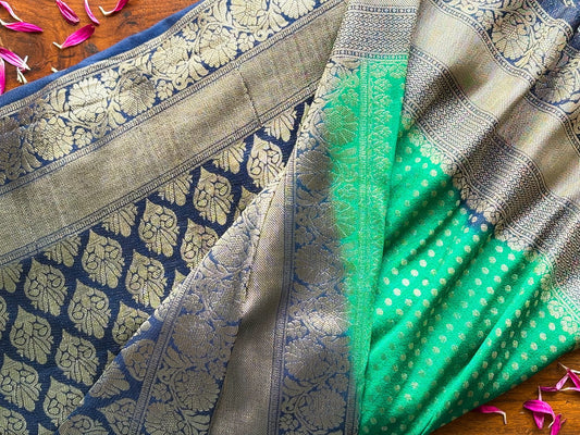 Green Semi-Georgette Saree