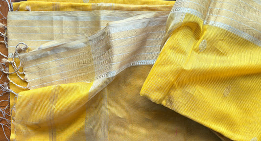 Golden Dawn Maheshwari Saree