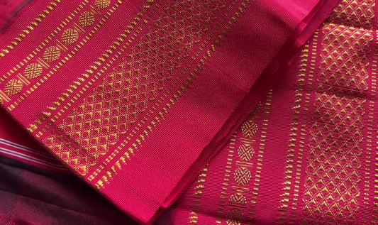 Ebony Elegance Ilkal Saree